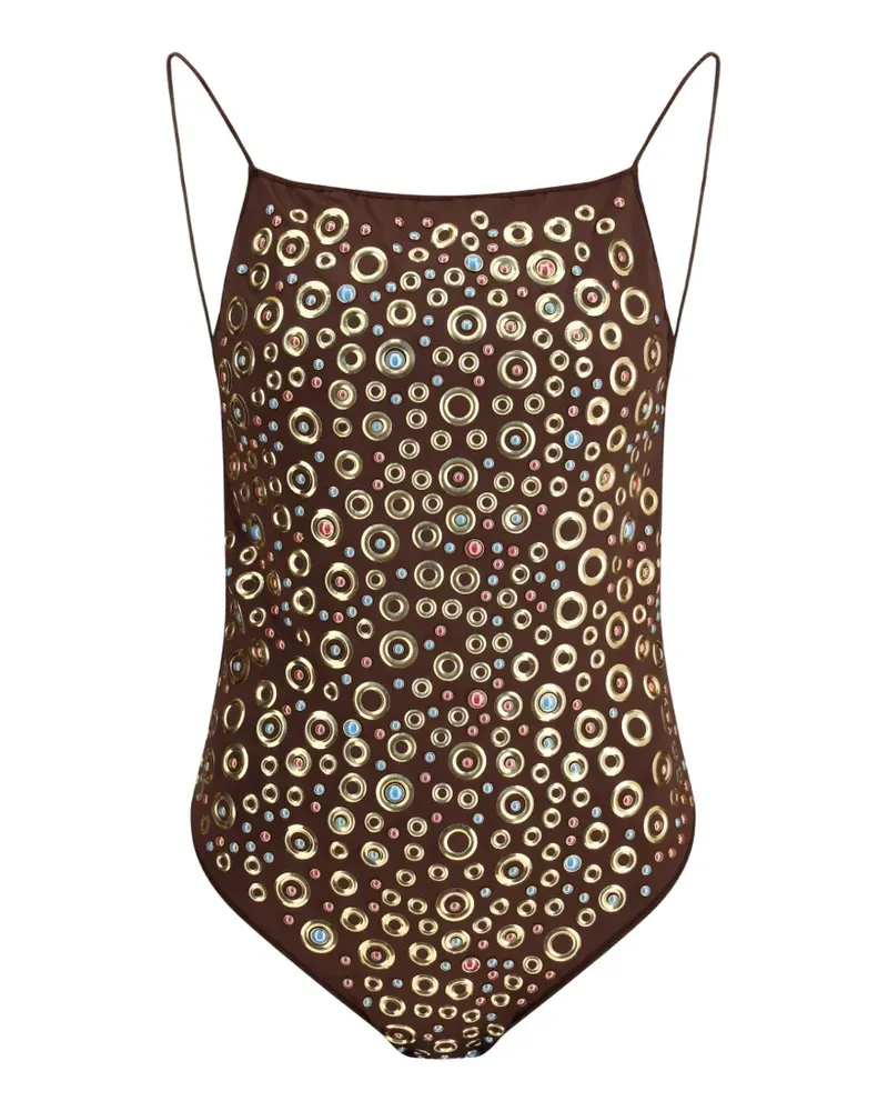 Oséree studded swimsuit - Braun Braun
