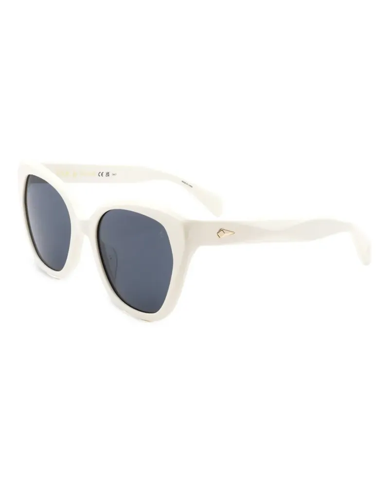 Rag & Bone Sonnenbrille mit Cat-Eye-Gestell - Weiß Weiß
