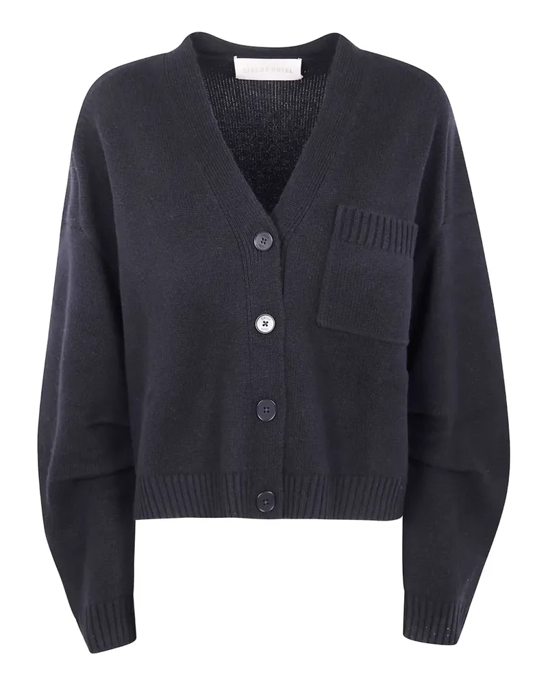 Circus Hotel Cardigan mit Taschendetail - Blau Blau