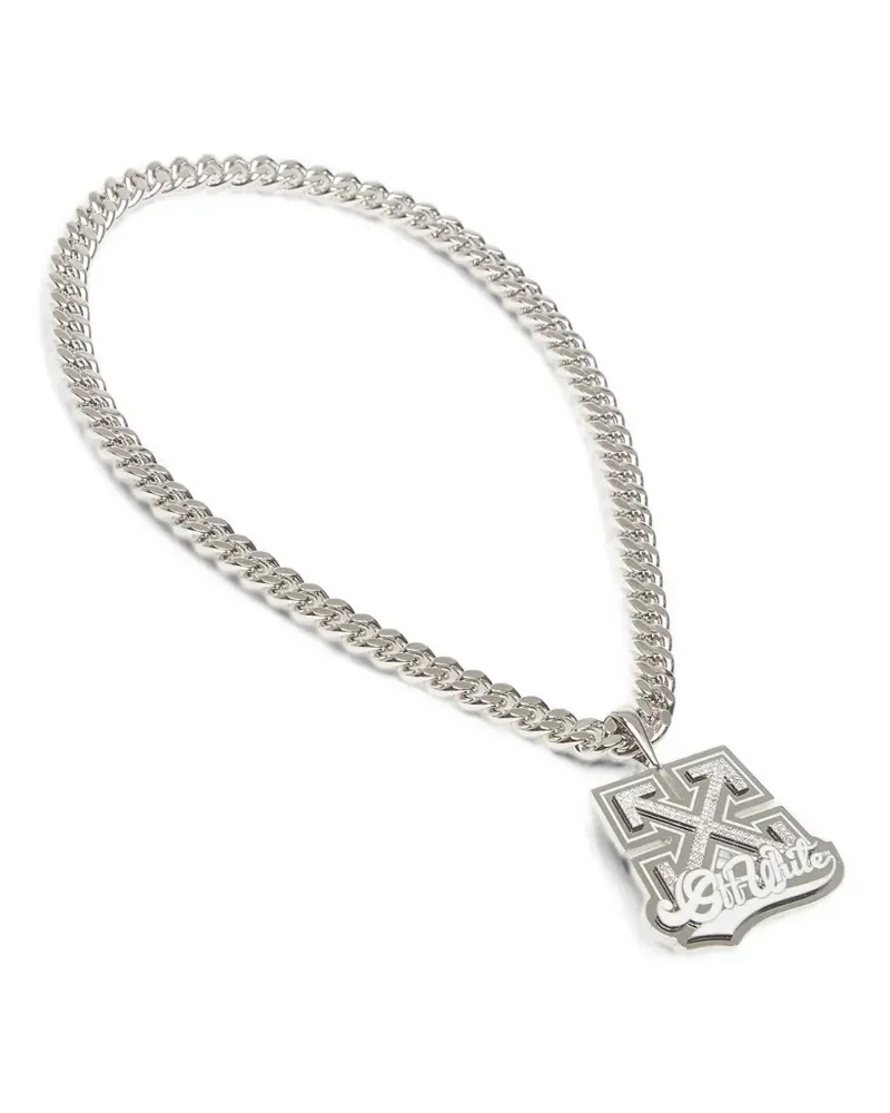 OFF-WHITE Arrows curb-chain necklace - Silber Silber