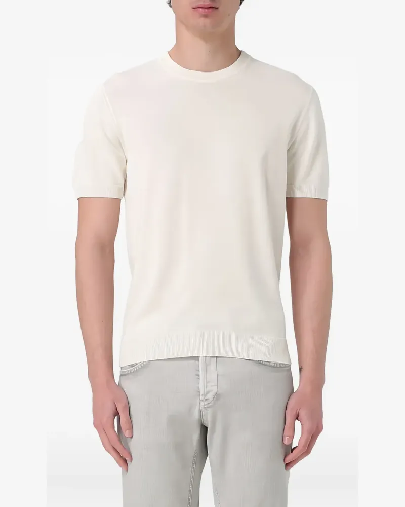 Zanone T-Shirt mit Rundhalsausschnitt - Nude Nude