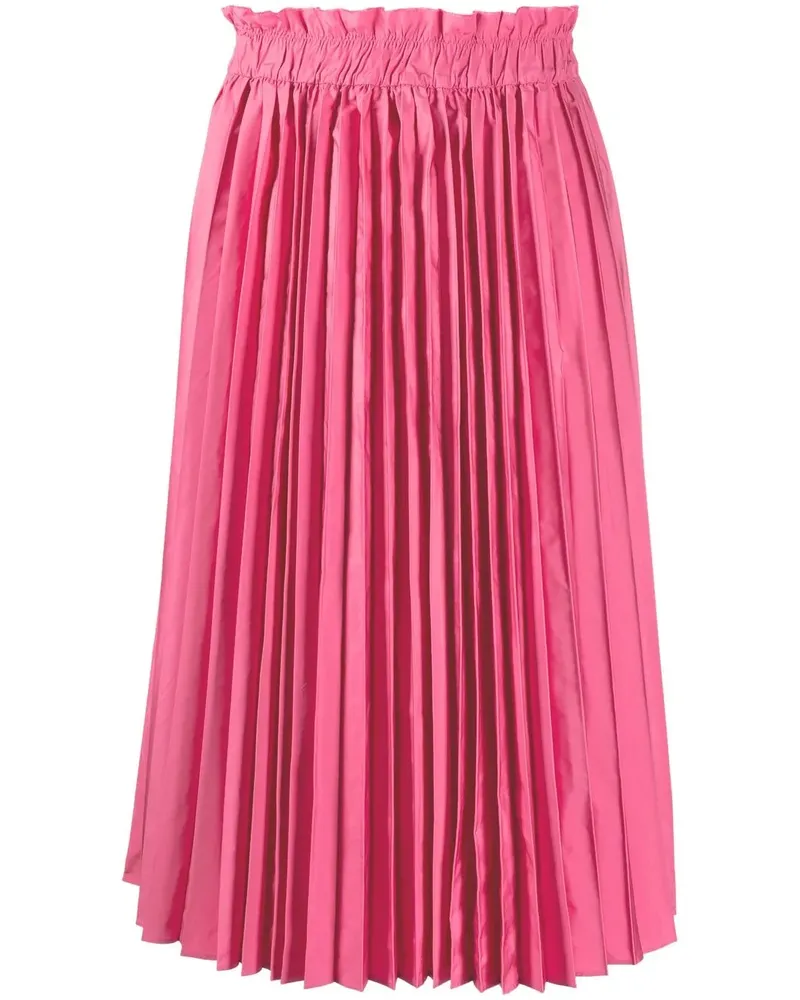 RED Valentino Midirock mit Falten - Rosa Rosa