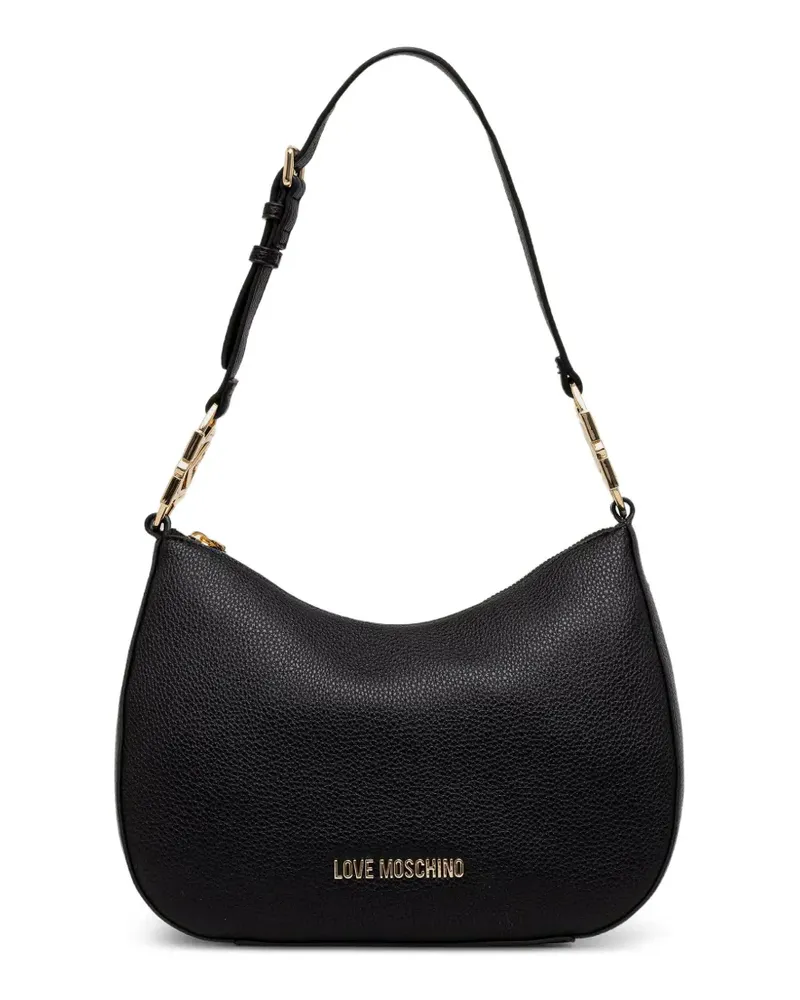 Moschino Schultertasche mit Logo - Schwarz Schwarz