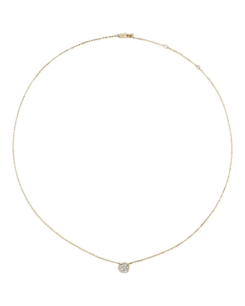 Monica Vinader MV Siren™ Solitaire Halskette mit Diamanten - Gold Gold