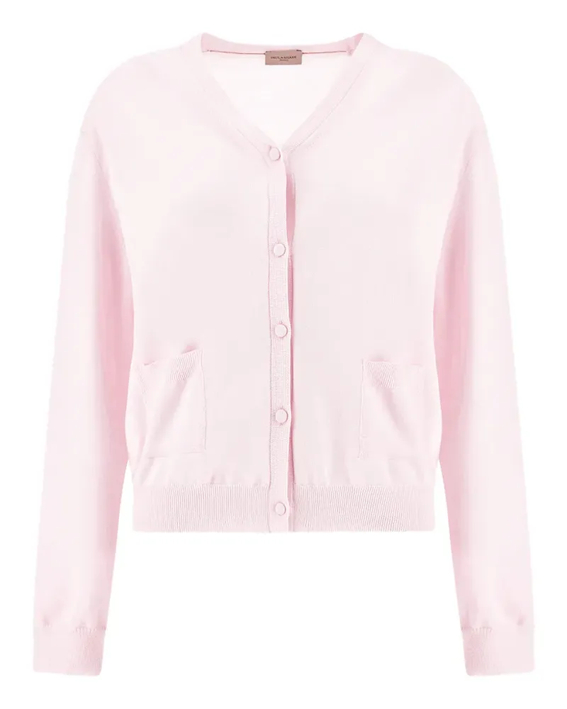 Paul & Shark V-neck patch-pocket cardigan - Rosa Rosa