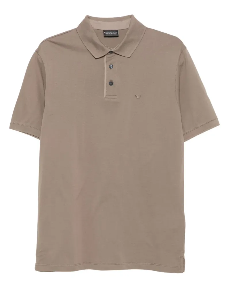 Emporio Armani Poloshirt mit Adler-Logo - Nude Nude