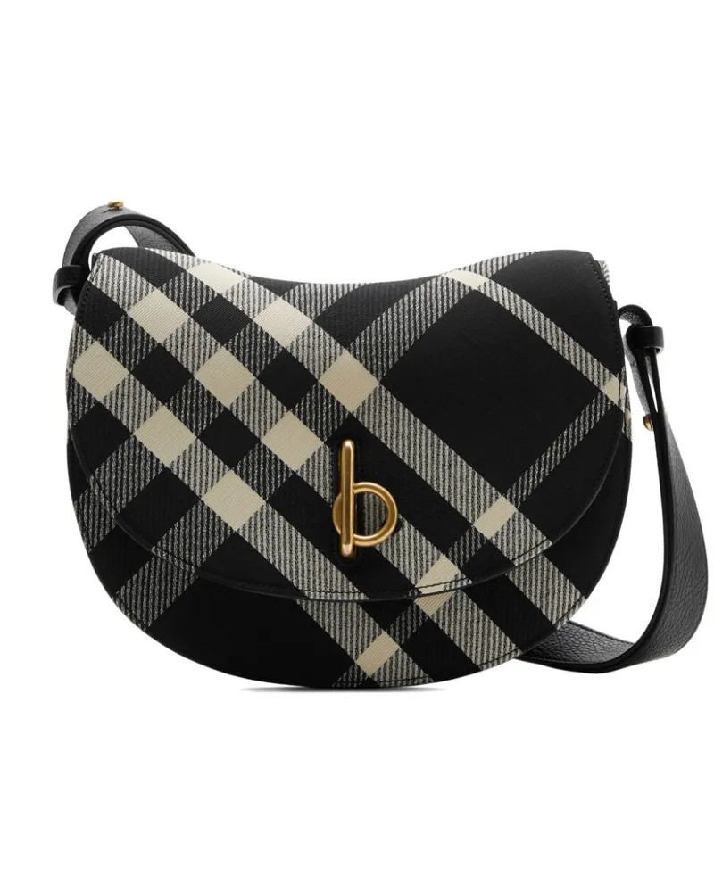 Burberry Karierte Rocking Horse Umhängetasche - Schwarz Schwarz