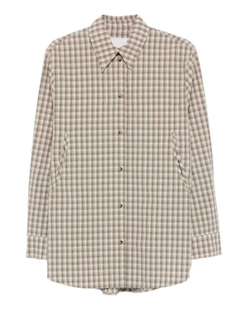 Nanushka Kariertes Hemd - Nude Nude