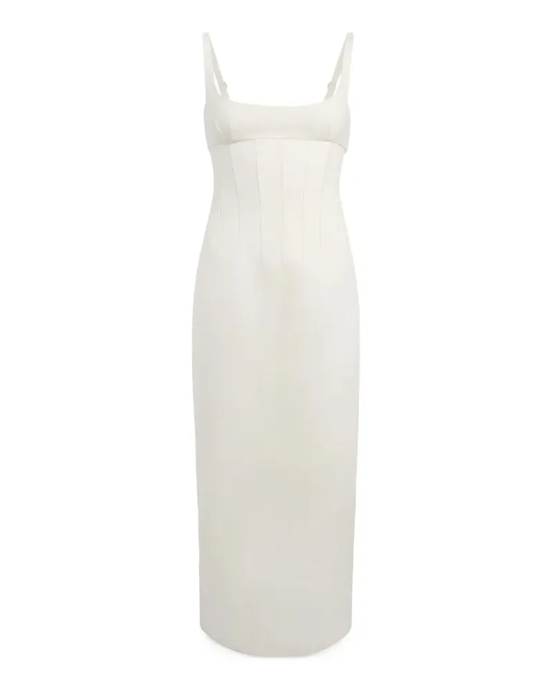 KHAITE Lotte Kleid in Creme - Weiß Weiß