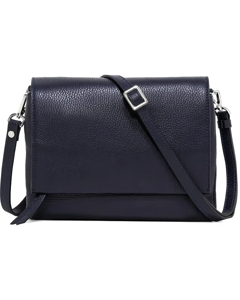 Gianni Chiarini small Three pebbled leather shoulder bag - Blau Blau