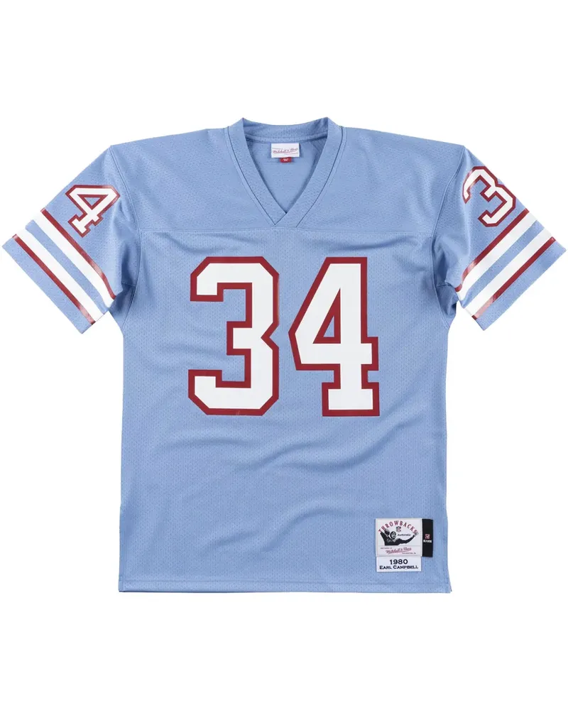 Mitchell & Ness 1980 Earl Campbell Oilers Authentic Jersey - Blau Blau
