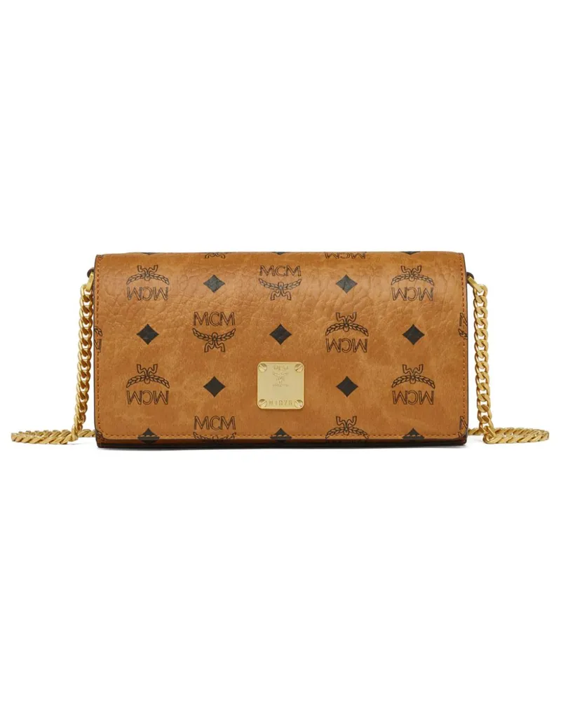 MCM Aren Umhängetasche - Braun Braun