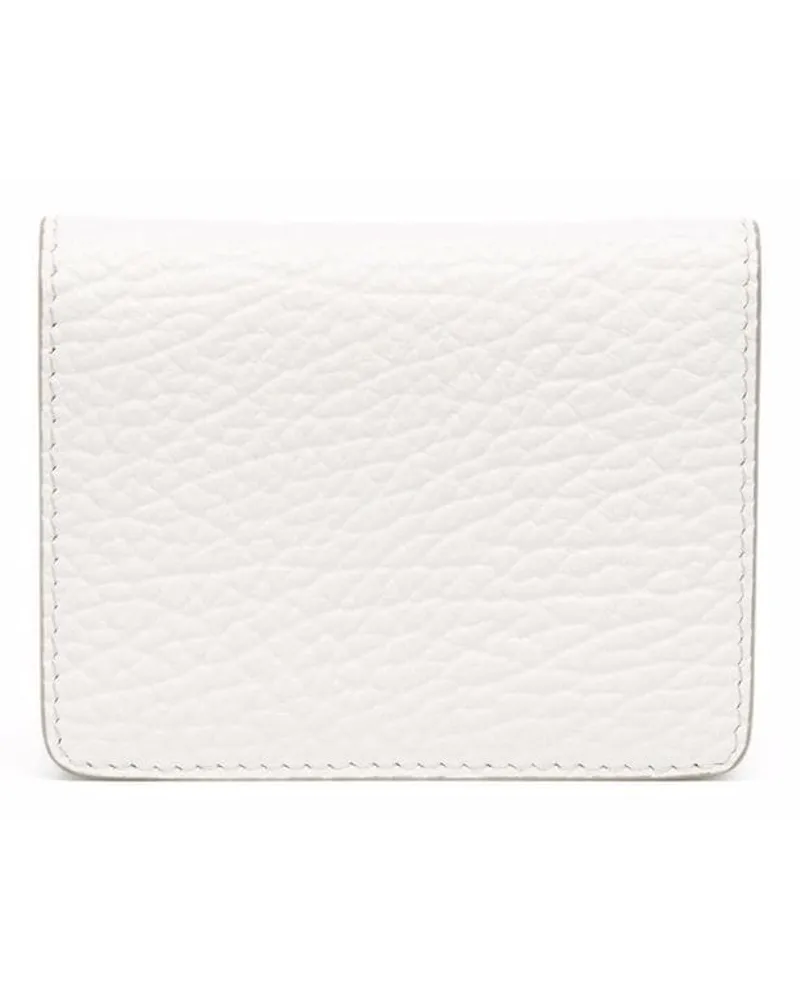 Maison Margiela Kartenetui mit Ziernähten - Weiß Weiß