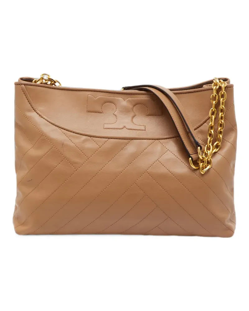 Tory Burch Alexa quilted tote bag - Nude Nude