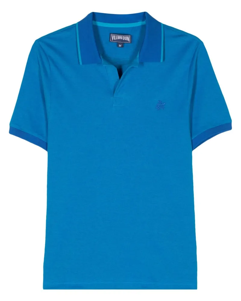 Vilebrequin Poloshirt aus Bio-Baumwolle Blau