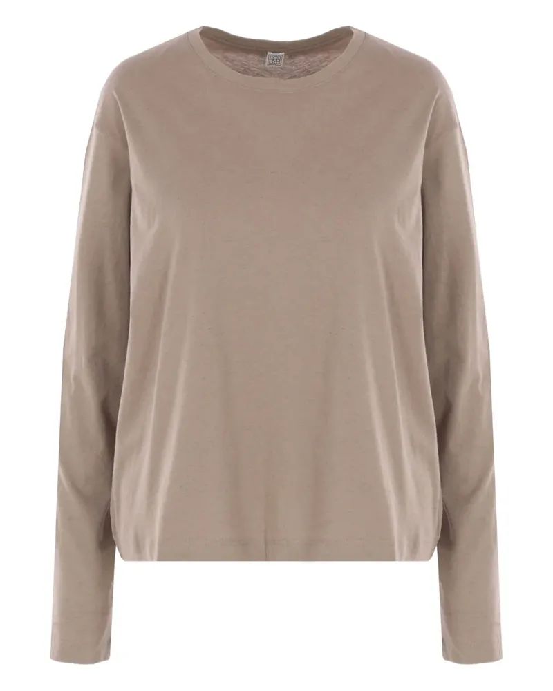 Totême Klassisches Langarmshirt - Nude Nude