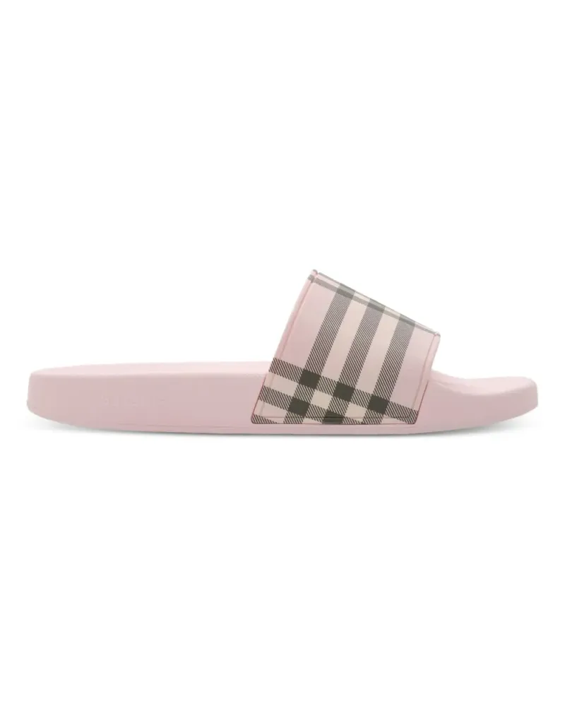 Burberry check slides - Rosa Rosa
