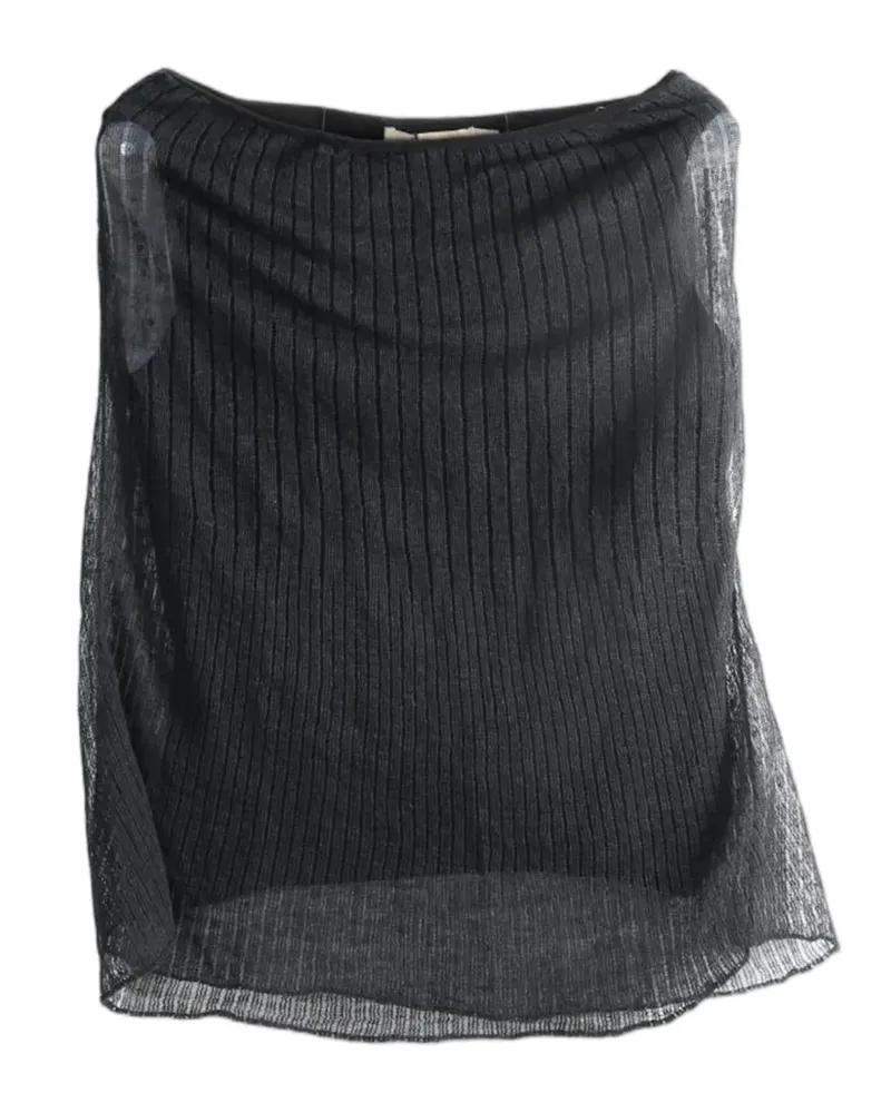Paloma Wool Saphira asymmetric draped top - Schwarz Schwarz