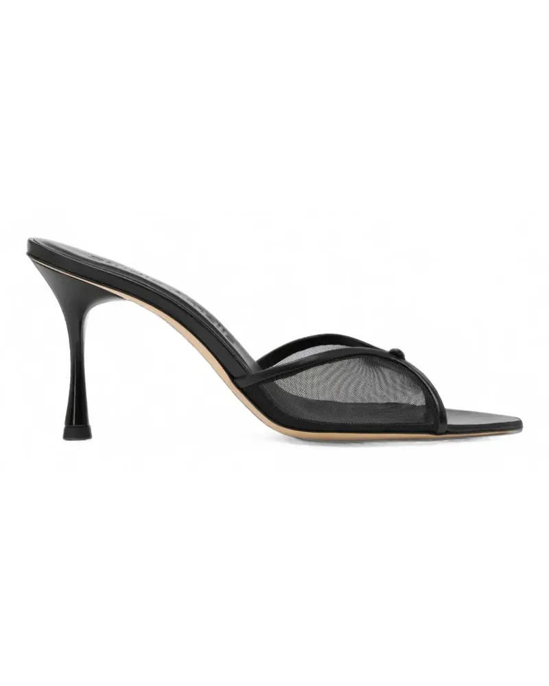 Studio Amelia Jacques Sandalen mit Mesh-Einsatz - Schwarz Schwarz