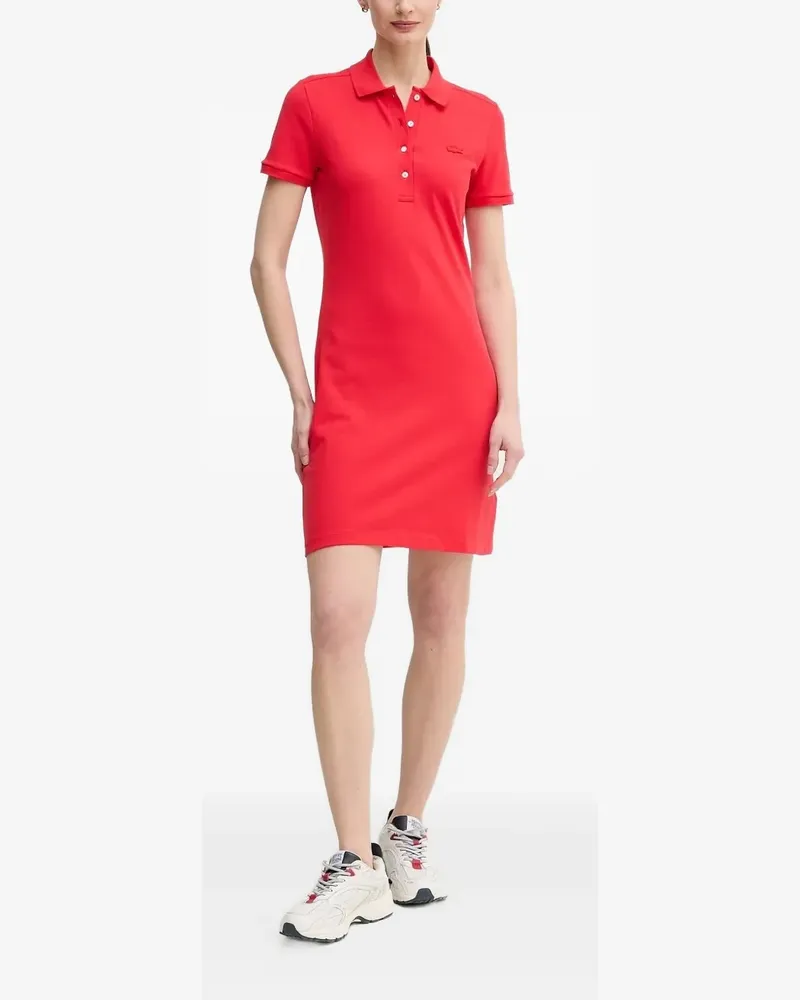 Lacoste Kurzärmeliges Minikleid - Rot Rot