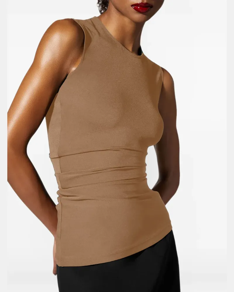 Wolford Asymmetrisches Top mit Drapierung - Nude Nude
