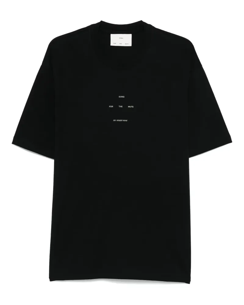 Song For The Mute T-Shirt mit Logo-Print - Schwarz Schwarz