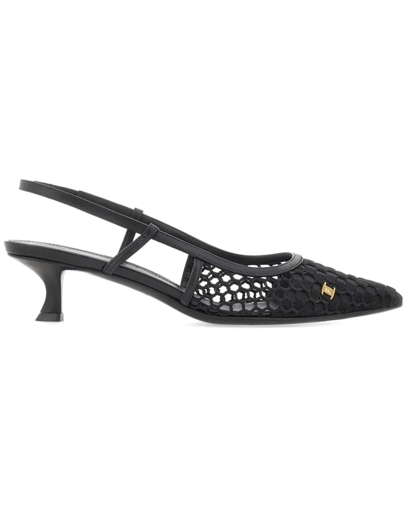 Ferragamo Slingback-Pumps, 40mm - Schwarz Schwarz