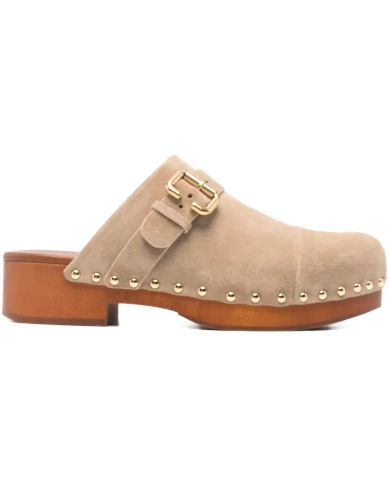 Chloé Pumps mit Nieten - Nude Nude