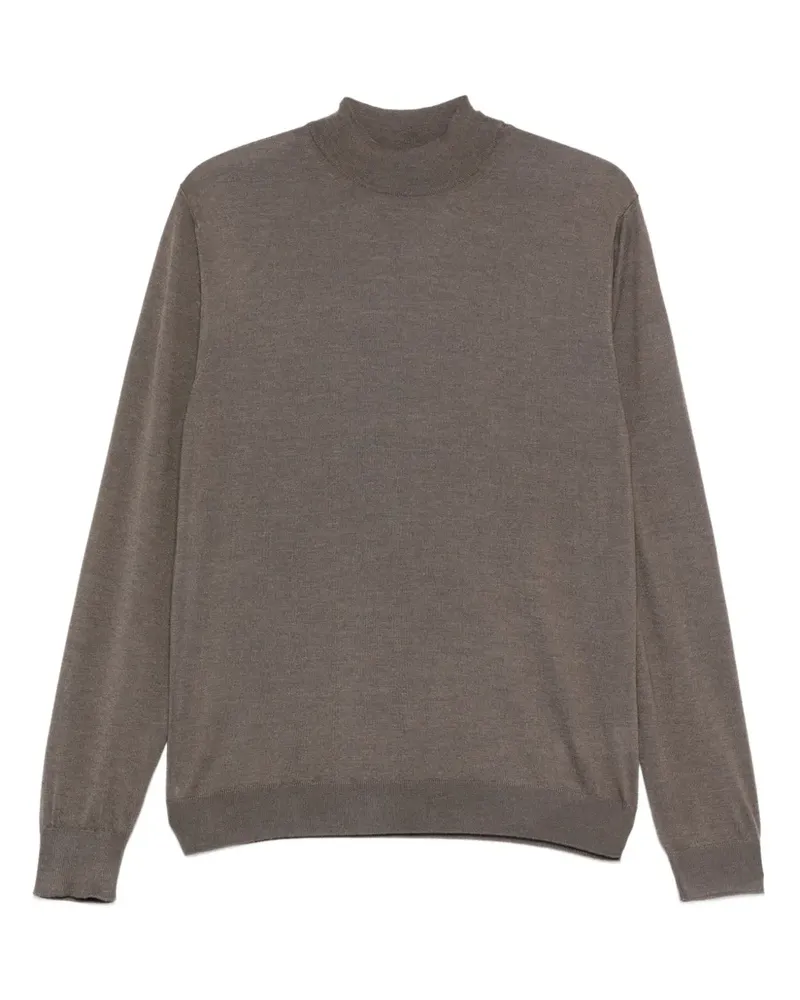 Malo Pullover mit Rundhalsausschnitt - Grau Grau