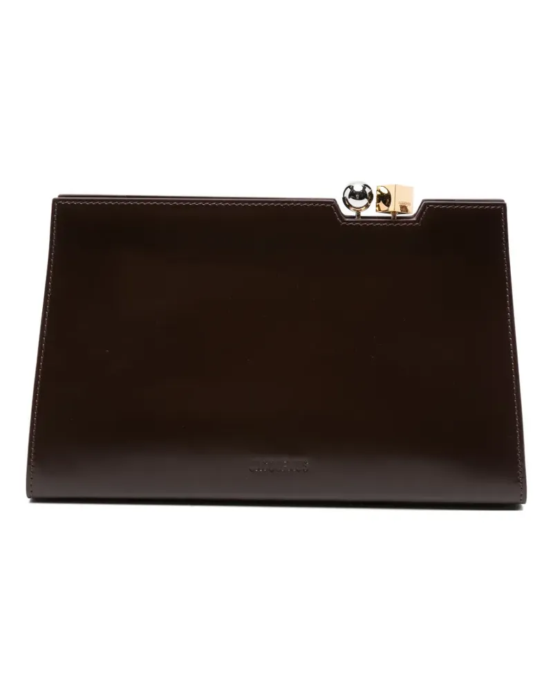 Jacquemus Salon top-handle clutch bag - Rot Rot