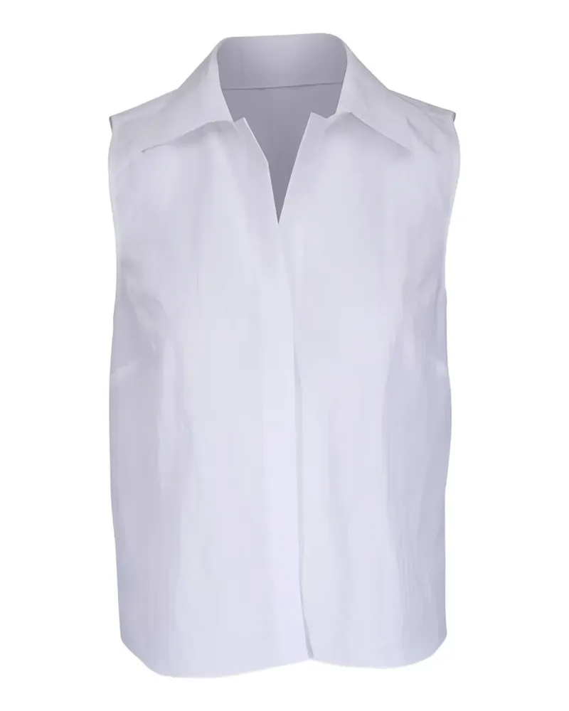 Vince collared sleeveless blouse - Weiß Weiß