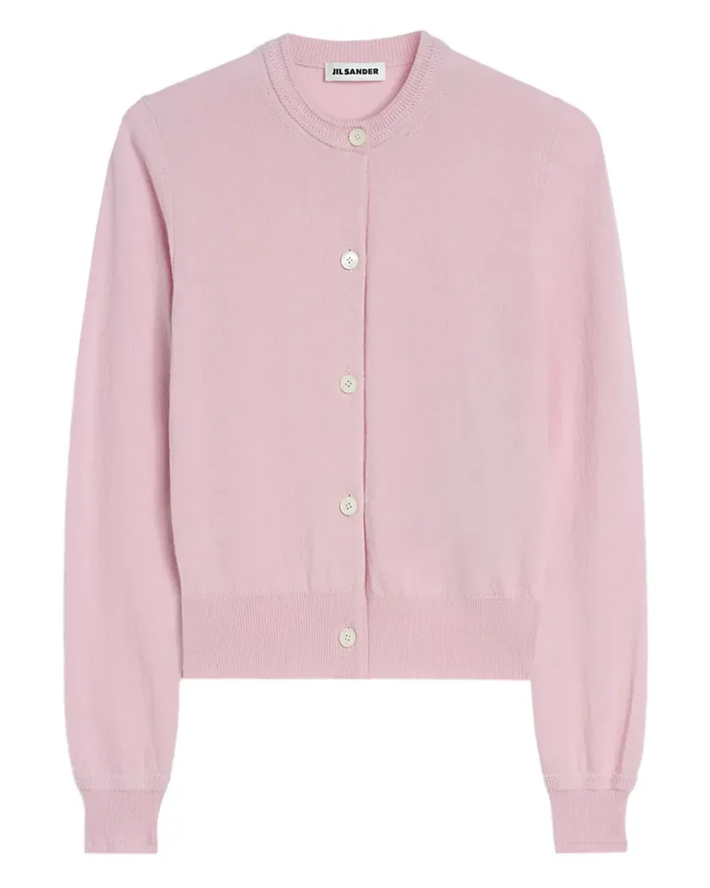 Jil Sander Cardigan mit rundem Ausschnitt - Rosa Rosa