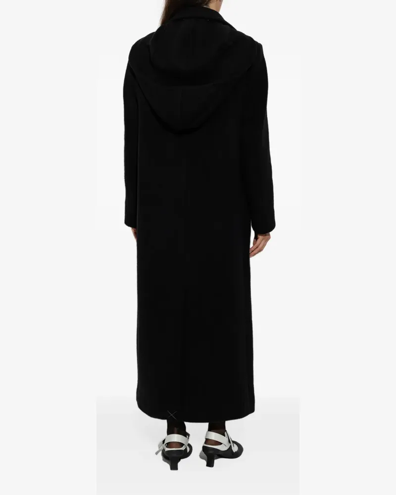 Loewe hooded coat in cashmere - Schwarz Schwarz