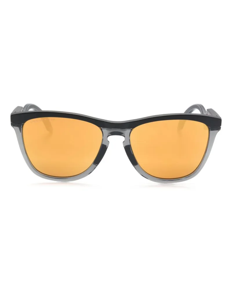 Oakley Eckige Frogskins Sonnenbrille - Schwarz Schwarz