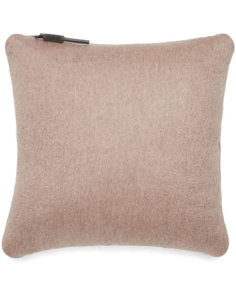 Brunello Cucinelli Kissen aus Kaschmir - Braun Braun