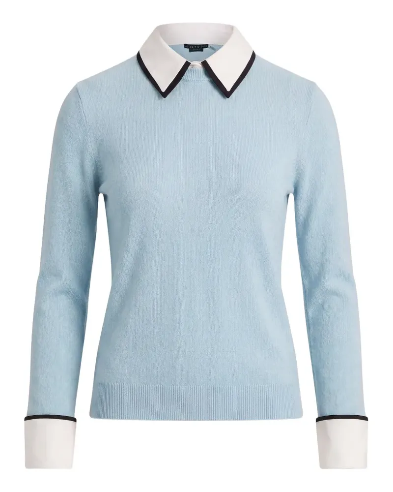 Alice + Olivia Porla Pullover mit Doppelkragen - Blau Blau