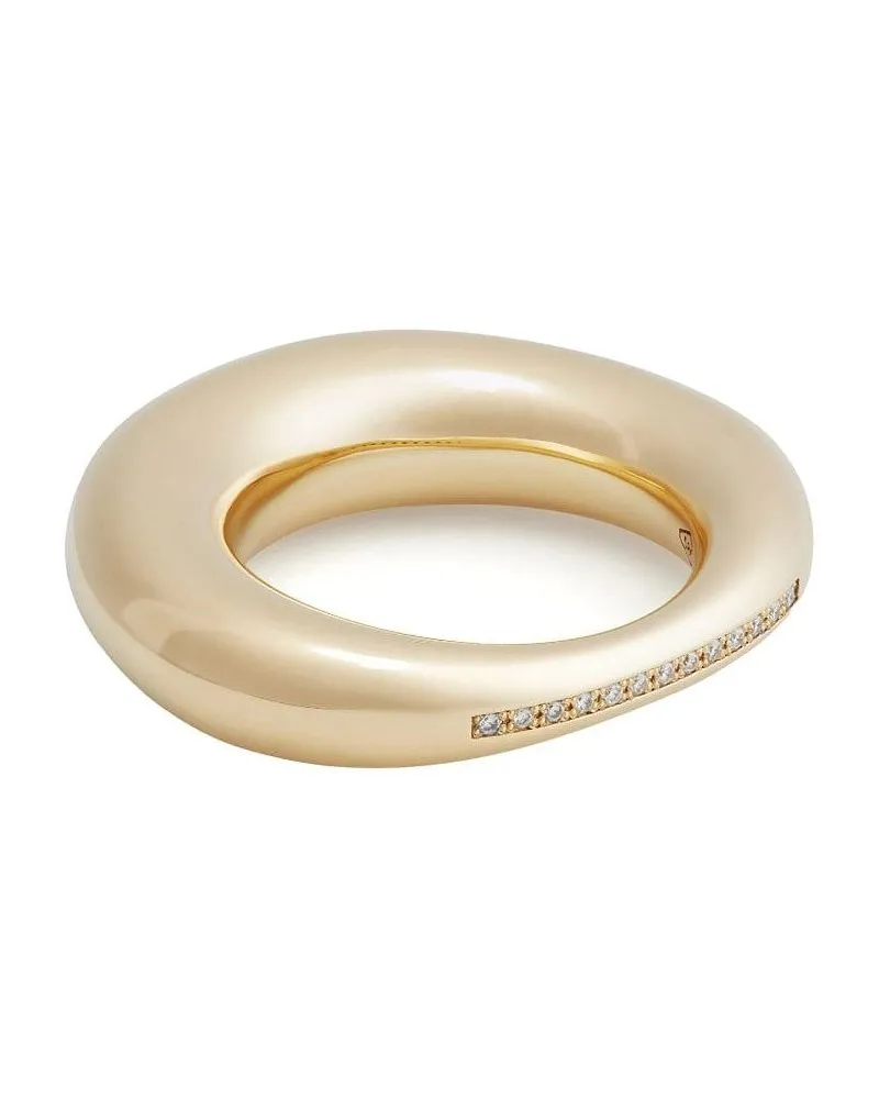 Lauren Rubinski 14kt Peggy Gelbgoldring mit Diamant Gold