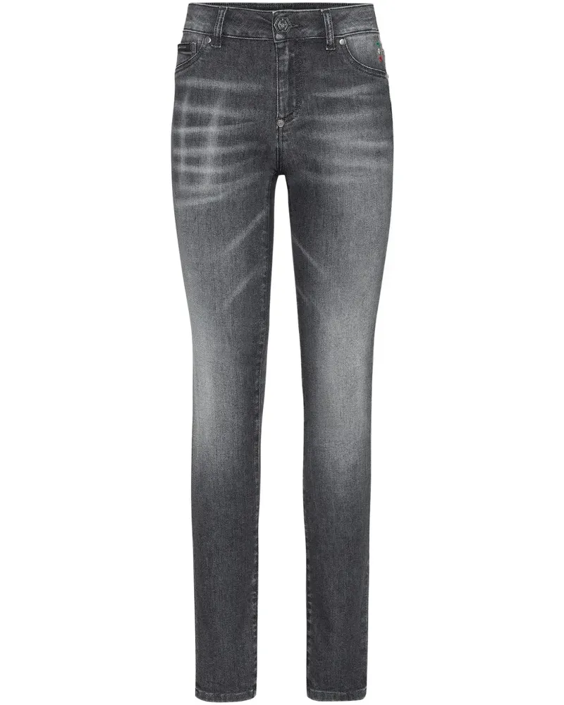 Philipp Plein Jeans-Jeggings - Grau Grau