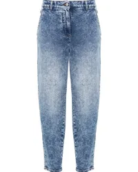 Peserico Ausgeblichene Tapered-Jeans Blau