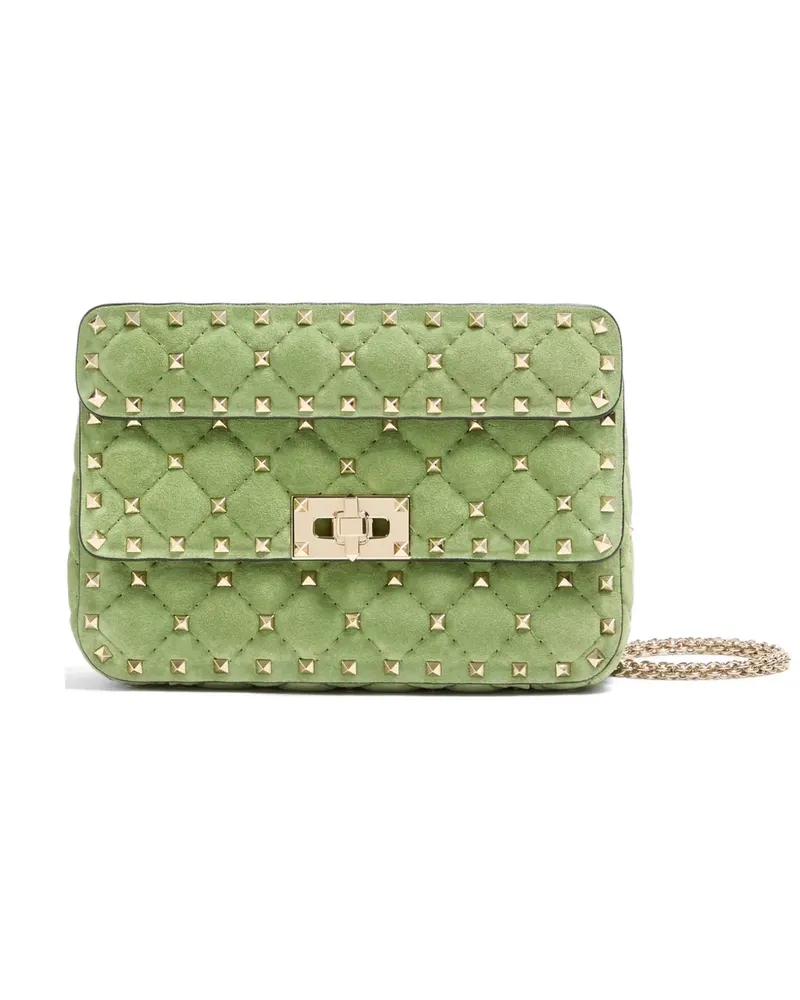 Valentino Garavani Rockstud Spike kleine Wildledertasche - Grün Grün