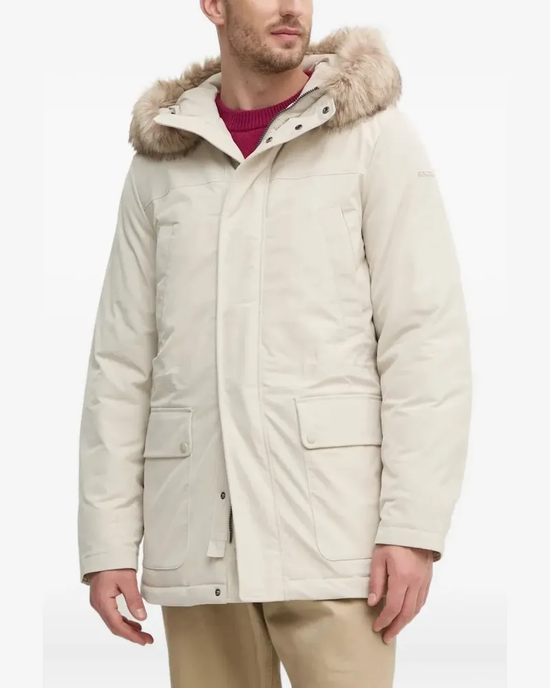 Geox Kapuzenjacke aus Faux Fur - Weiß Weiß