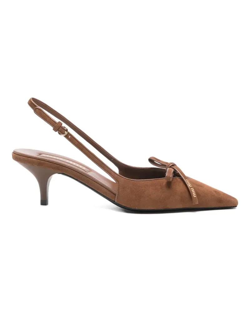 Miu Miu bow point pumps - Braun Braun