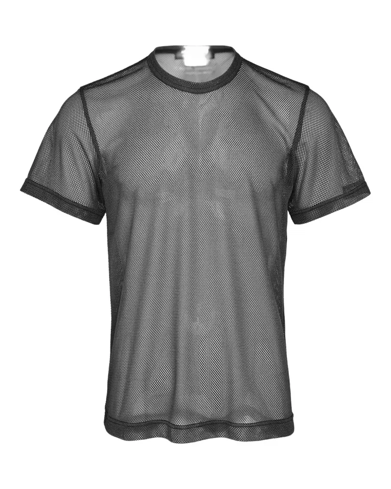 Comme des Garçons mesh short-sleeve T-shirt - Schwarz Schwarz