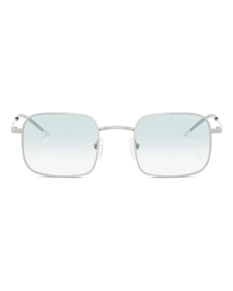 Armani Exchange Sonnenbrille mit eckigem Gestell - Silber Silber