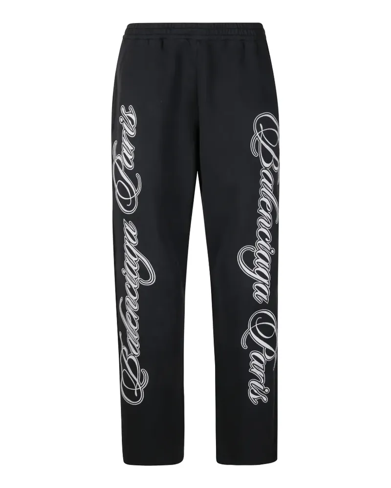 Balenciaga logo-printed track pants - Schwarz Schwarz