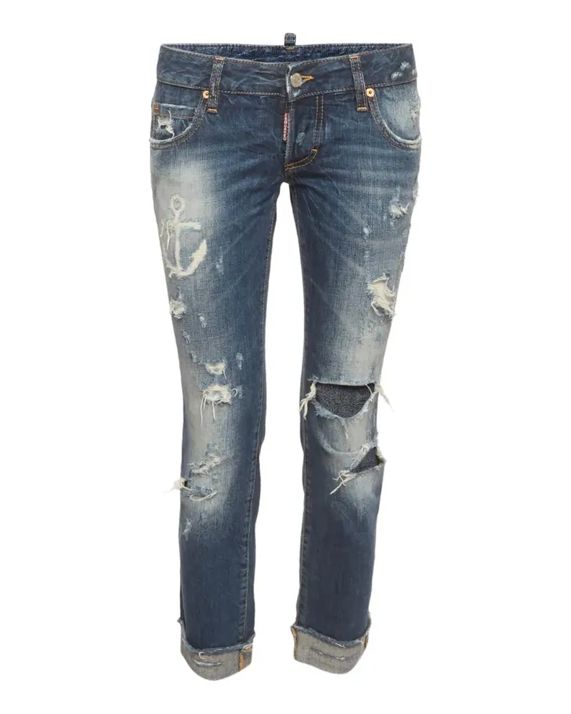 Dsquared2 distressed slim-fit jeans - Blau Blau