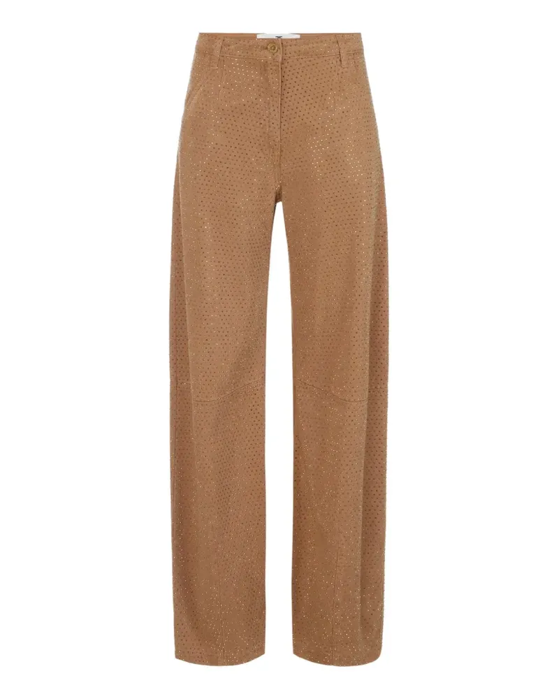 Elisabetta Franchi Jeans mit Strass - Braun Braun