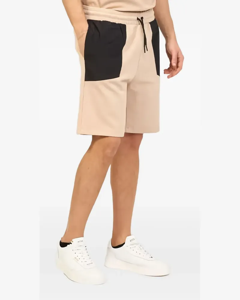 HUGO BOSS Joggingshorts mit Kontrasteinsätzen - Nude Nude