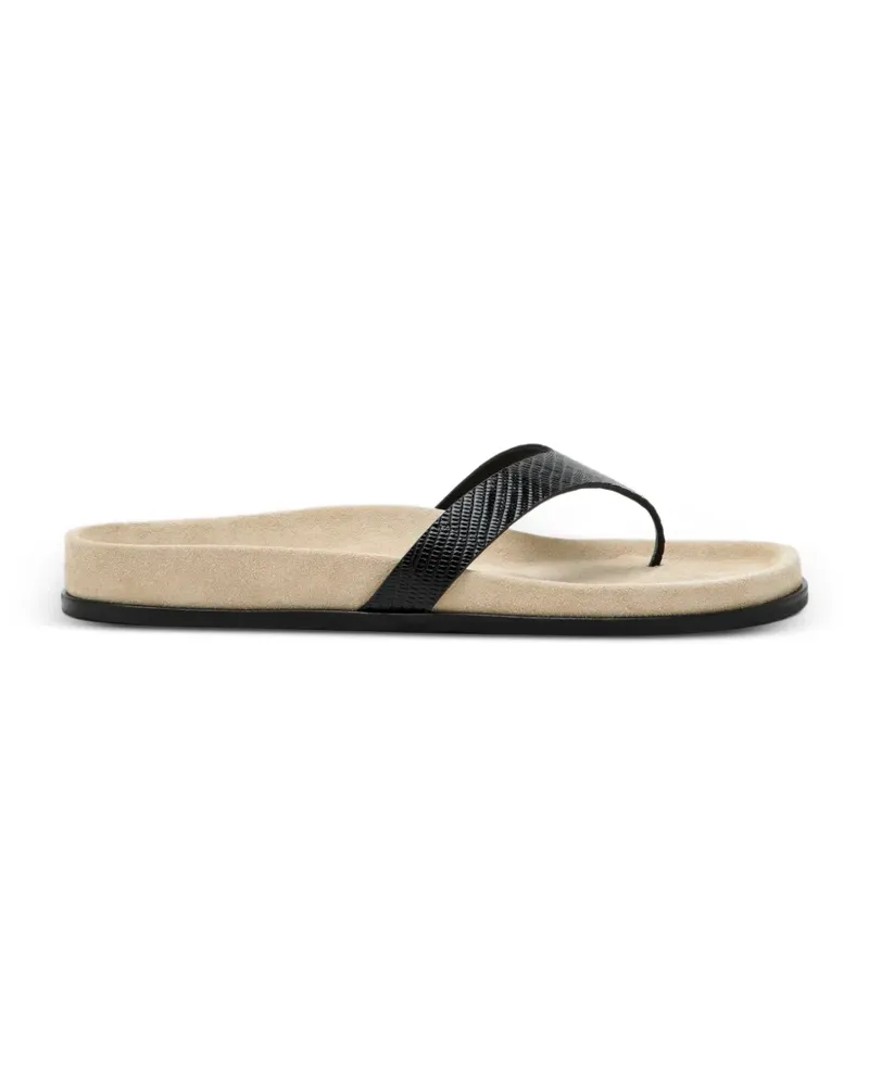 Totême Swift Sandalen mit Eidechsen-Effekt - Nude Nude
