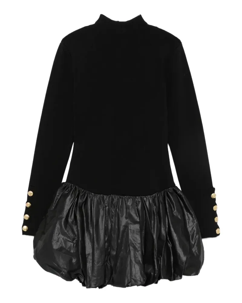 Aje. Elodi button-embellished bubble-hem mini dress - Schwarz Schwarz